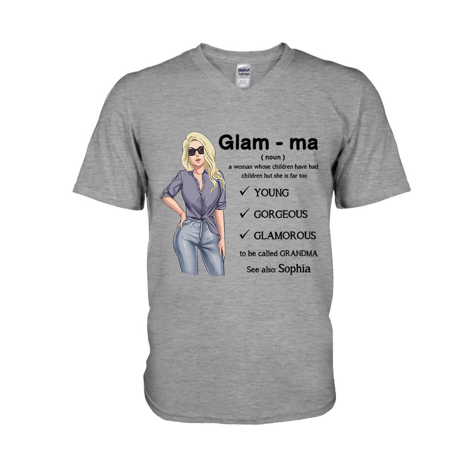 Glamma - Personalized Grandma T-shirt and Hoodie