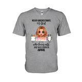 Never Underestimate - Personalized Cat T-shirt and Hoodie