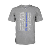 Police Badge Pledge Of Allegiance - Personalized Independence Day T-shirt and Hoodie