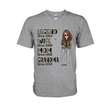 Legend Wife Mom - Personalized Mother's day Mother T-shirt and Hoodie