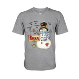 Nana Snowman - Personalized Grandma T-shirt and Hoodie