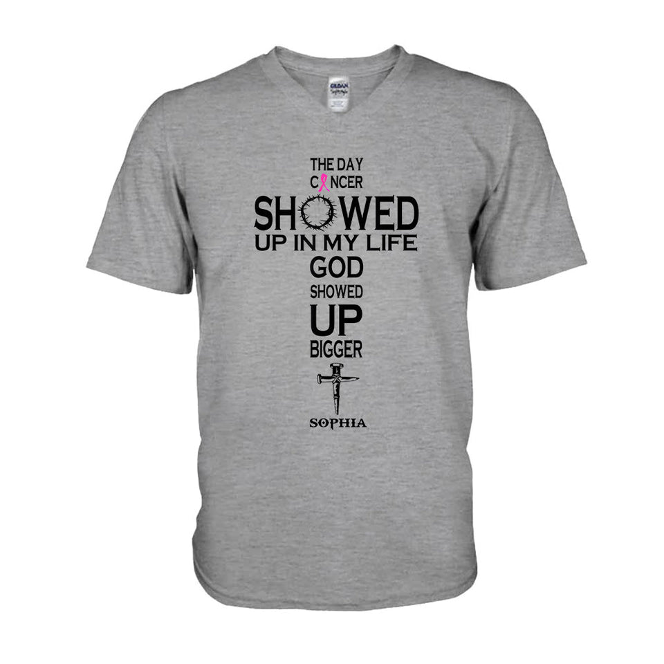 La foi plutôt que la peur - T-shirt et sweat à capuche personnalisés pour la sensibilisation au cancer du sein