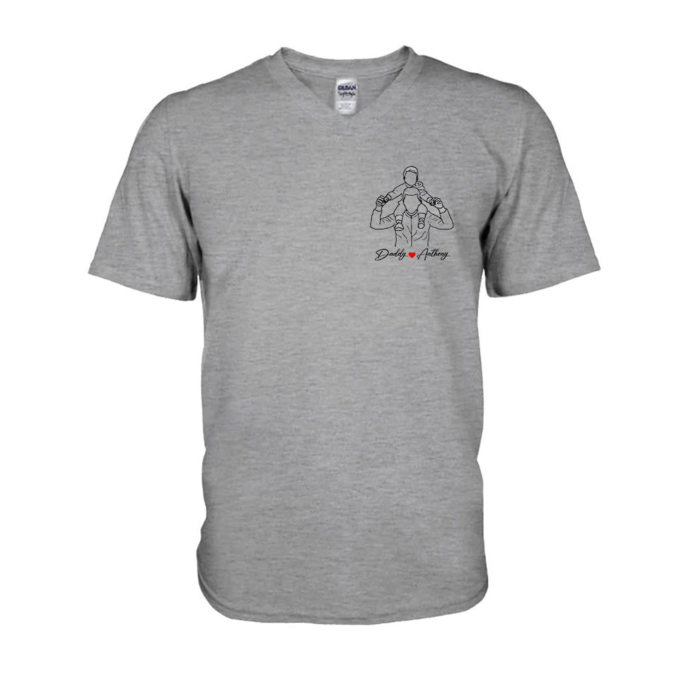 Best Dad Ever - Personalized Father T-shirt And Hoodie