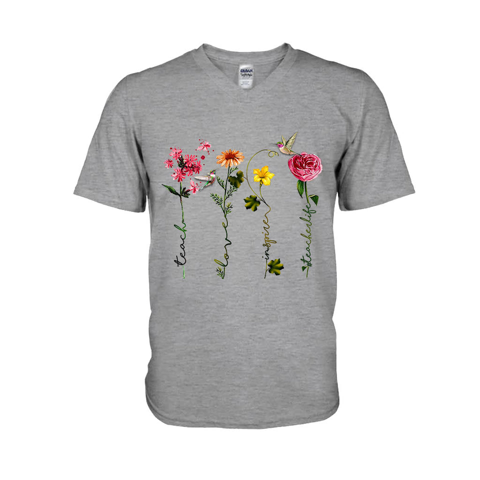Teach Love Inspire - Personalized Teacher T-shirt and Hoodie