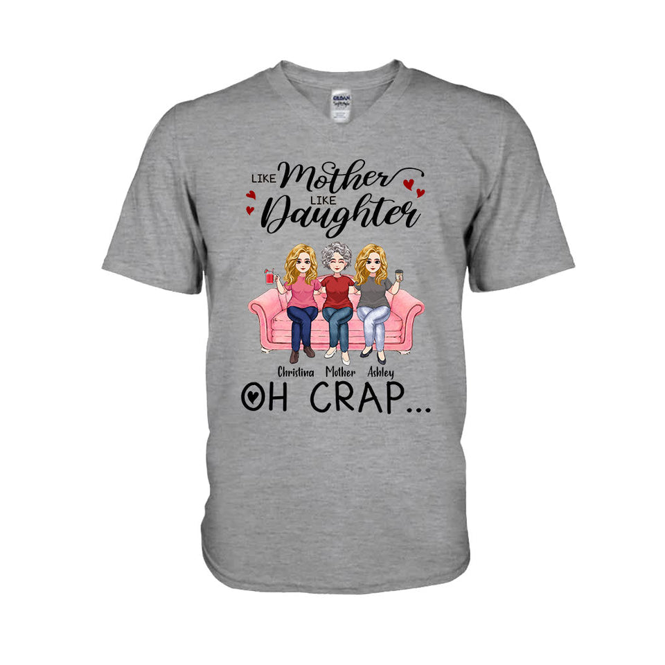 Like Mother Like Daughter - Personalized Mother's Day Mother T-shirt and Hoodie