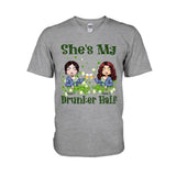 My Drunker Half - Personalized St Patrick's Day Bestie T-shirt and Hoodie