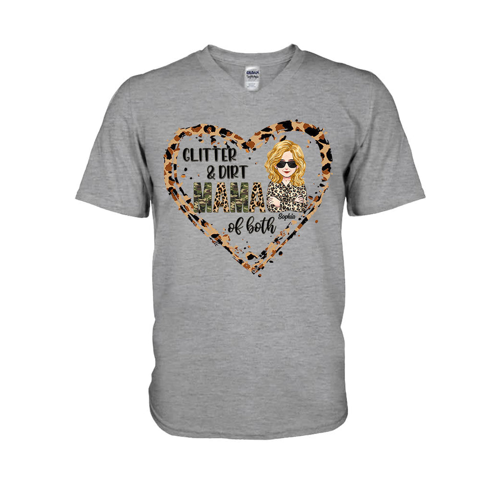 Mama Of Both - Personalized Mother's Day Mother T-shirt and Hoodie