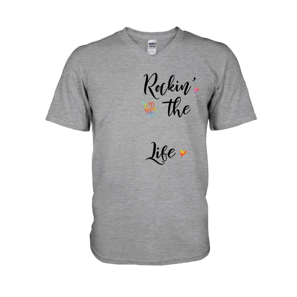 Rockin' The Nana Life - Personalized Grandma T-shirt and Hoodie 0921