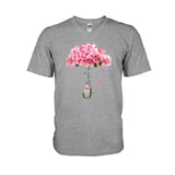 Never Give Up - Breast Cancer Awareness T-shirt and Hoodie