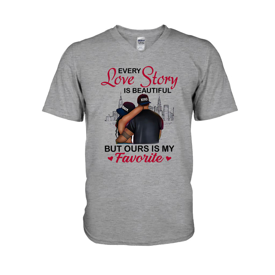 Black Couple - Personalized African American T-shirt and Hoodie 112021