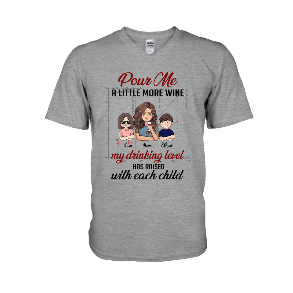 My Drinking Level - Personalized Mother's Day Mother T-shirt and Hoodie