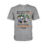 Once Upon A Time There Was A Lady - Personalized Camping Couple T-shirt and Hoodie
