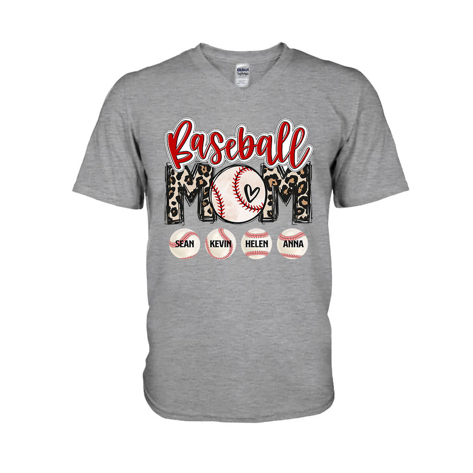 Baseball Mom - Personalized Baseball T-shirt and Hoodie