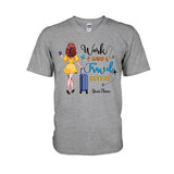 Work Save Travel Repeat - Personalized Travelling T-shirt and Hoodie