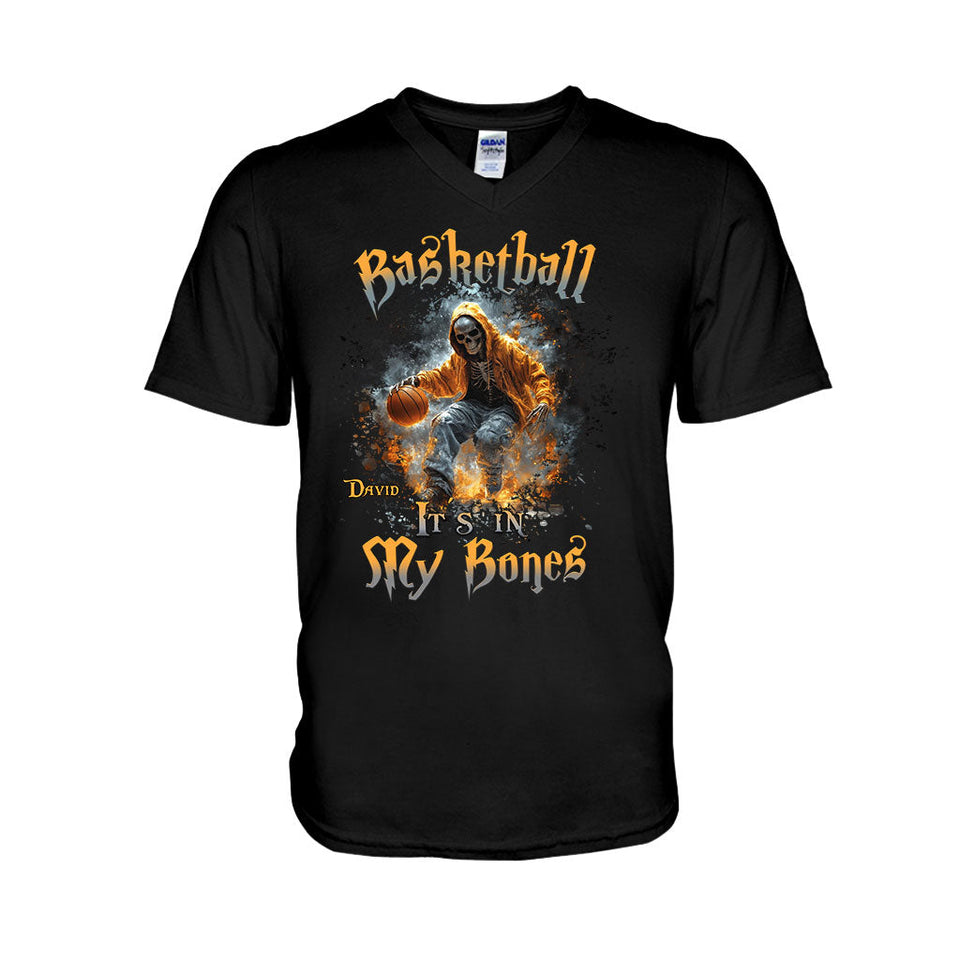 Basketball Is In My Bones - Personalized Basketball T-shirt And Hoodie