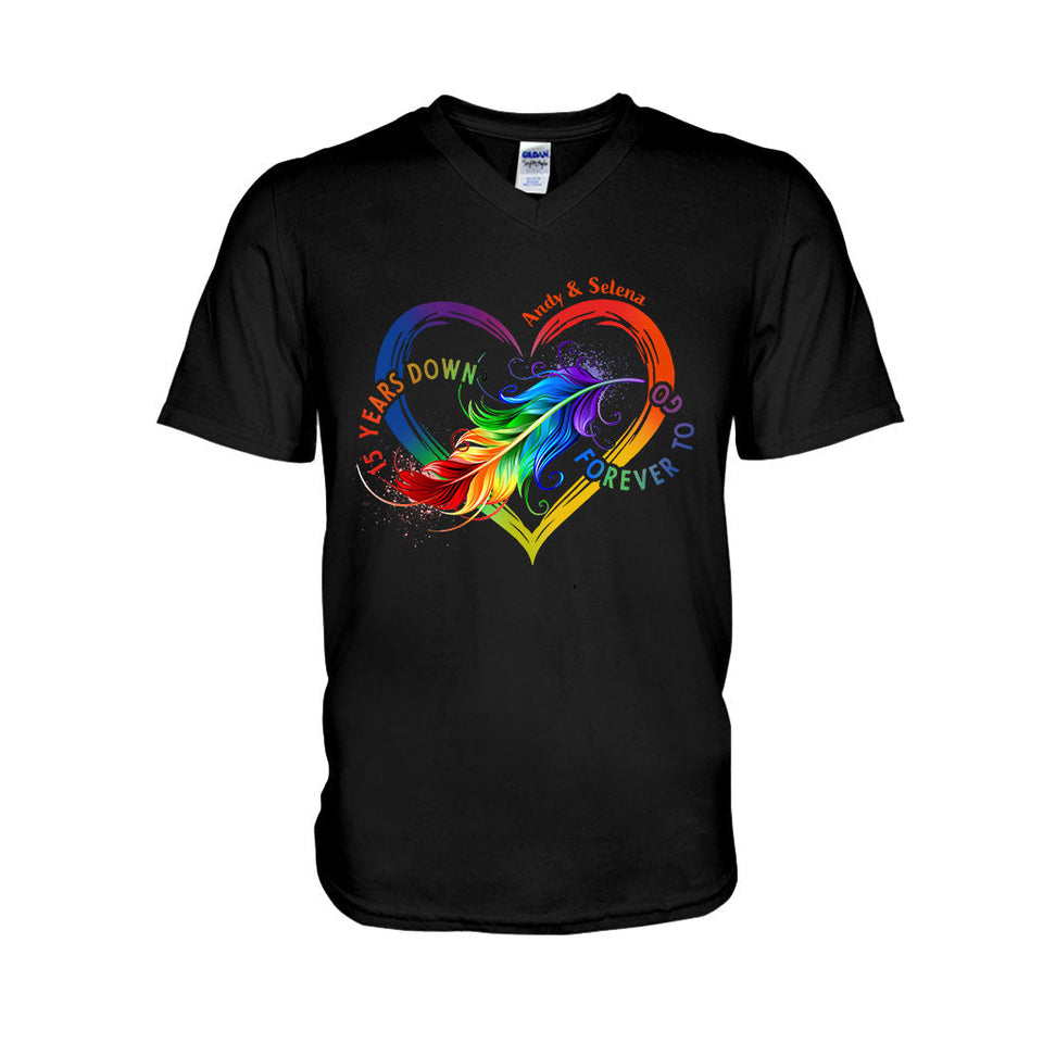Forever To Go - Personalized Couple T-shirt and Hoodie