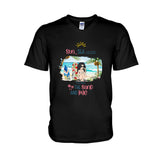 Sun, Sea, The Sand And Me - Personalized Sea Lover T-shirt and Hoodie