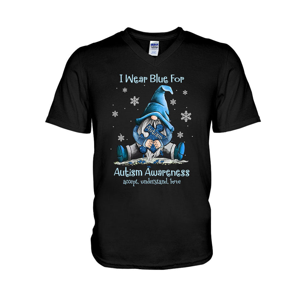 Je porte du bleu - T-shirt et sweat à capuche de sensibilisation à l'autisme 062021