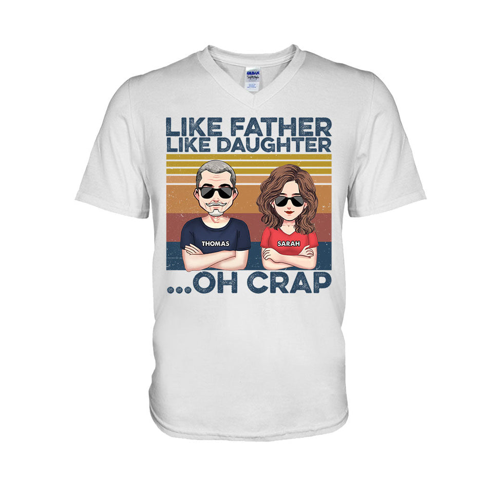 Like Father Like Son - Gift for dad, dad - Personalized T-shirt And Hoodie