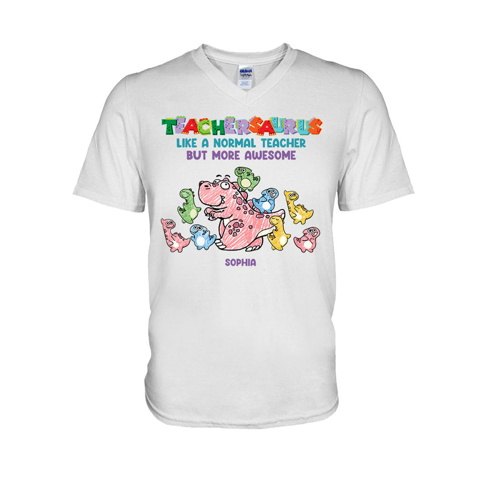 Teachersaurus - Personalized Teacher T-shirt and Hoodie
