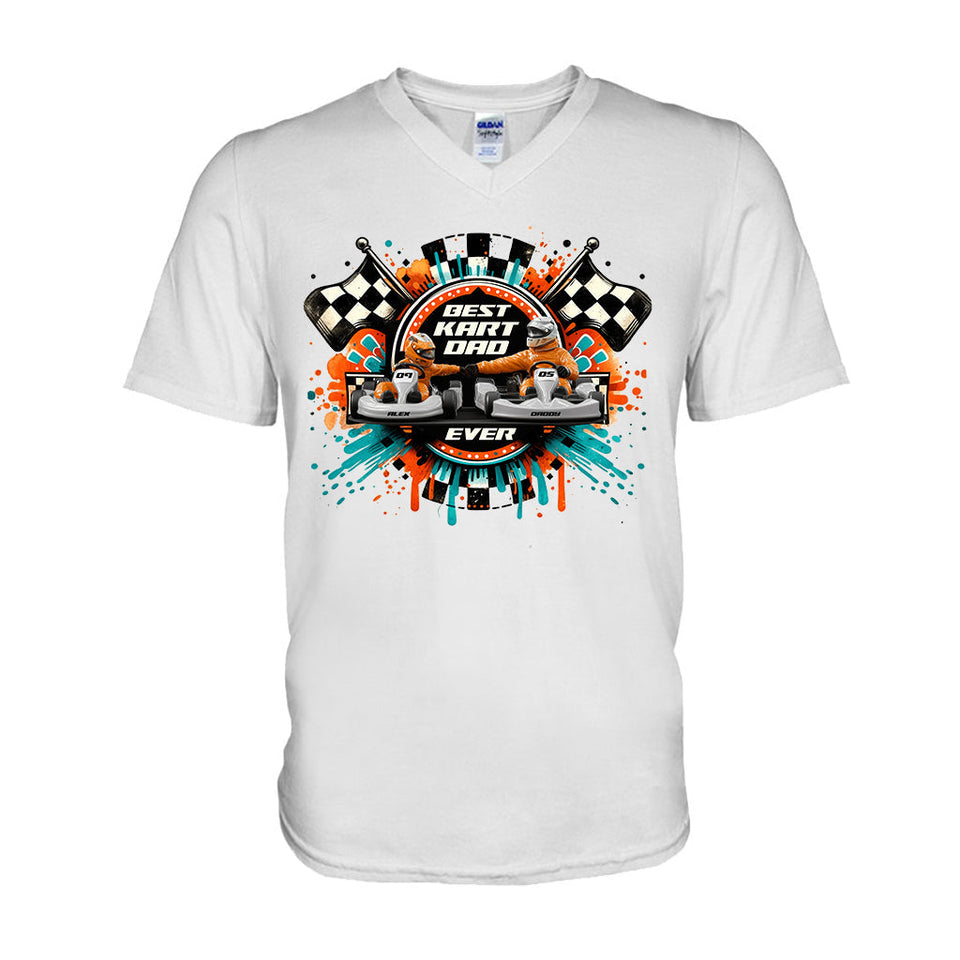 Kart Racing Loving Dad & Kid - Personalized Father T-shirt And Hoodie