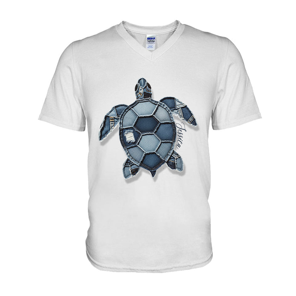 Blue Turtle - Personalized Turtle T-shirt And Hoodie