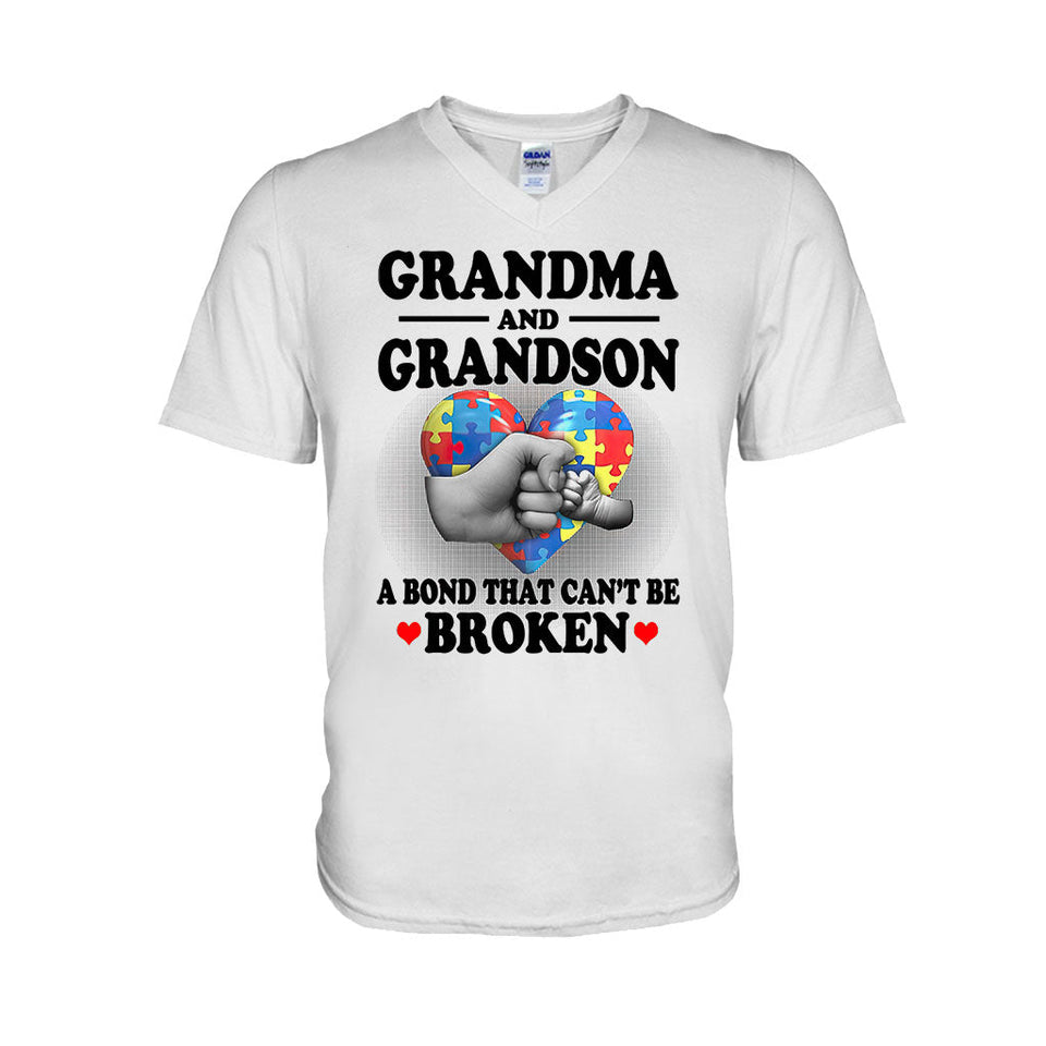T-shirt et sweat à capuche « Grand-mère et petit-fils » pour la sensibilisation à l'autisme 112021