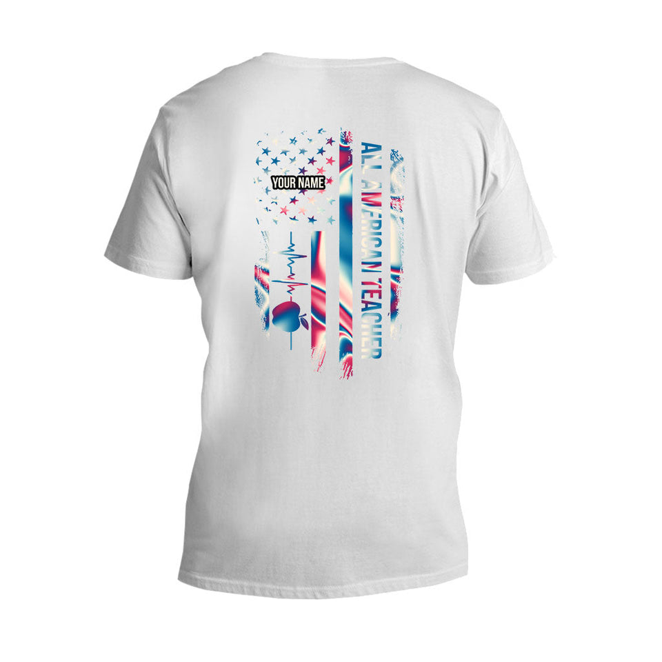 Proud Teacher - Personalized Independence Day T-shirt and Hoodie