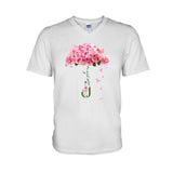 Never Give Up - Breast Cancer Awareness T-shirt and Hoodie
