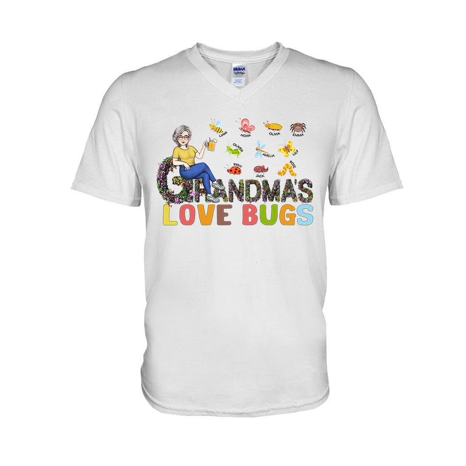 Grandma's Love Bugs - Personalized Mother's Day Grandma T-shirt and Hoodie