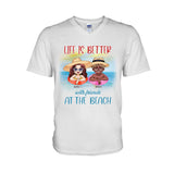 Boozing With My Beaches - Personalized Sea Lover T-shirt and Hoodie