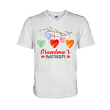 Grandma's Sweethearts - Personalized Valentine Grandma T-shirt and Hoodie