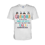 No Matter How Hard Life Gets - Personalized Mother's Day Grandma T-shirt and Hoodie