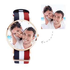 Personalized Unisex Engraved Rose Goldtone Photo