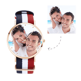 Personalized Unisex Engraved Rose Goldtone Photo