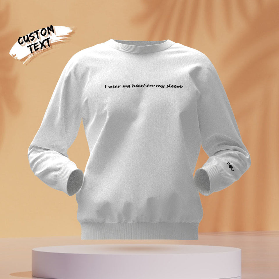 Custom Text - Personalized Couple Sweatshirt