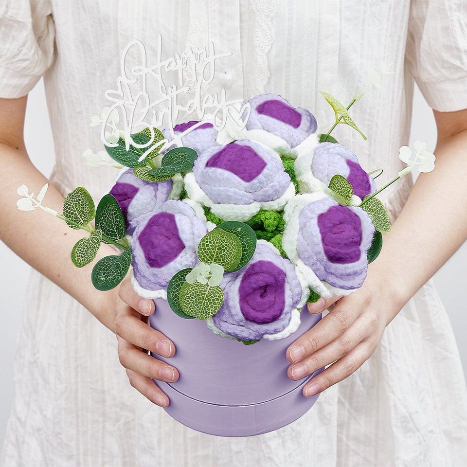 Congratulations Graduate - Personalized Graduation Crochet Flowers Graduation Gift Box