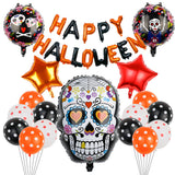 Happy Halloween - Halloween Party Balloons Set With Banner