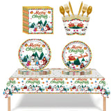 Merry Christmas - Christmas Party Disposable Dinnerware Set
