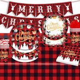 Merry Christmas - Christmas Party Disposable Dinnerware Set