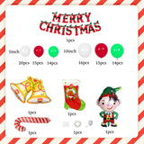 Merry Christmas - Christmas Balloons Set With Banner for Christmas