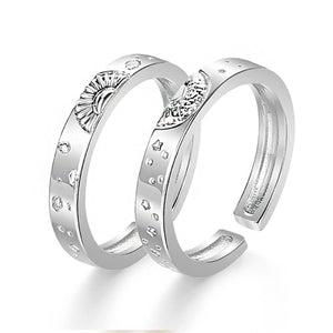Sun And Moon Lover Matching Sun Moon Matching Ringss - Couple Ring