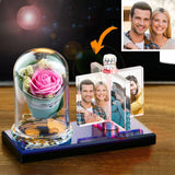 Any Photo - Personalized Rotating Windmill Light Crystal Photo Frame