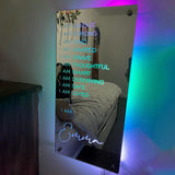 I Am - Personalized Affirmations Light Mirror