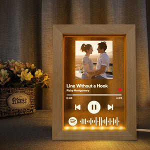Upload Photo Music Code Song - Personalized Music Code Led Frame