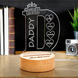 Best Dad Ever - Personalized Father Photo Crystal Plaque