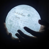 I Love You To The Moon And Back - Personalized Couple Moon Lamp