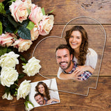 I Love You - Personalized Couple Heart Lamp
