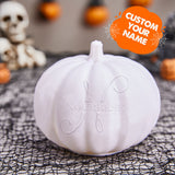Any Name Pumpkin - Personalized Halloween Photo Crystal Plaque