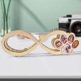 Custom Photo Paw Infinity Photo Paw Infinity Lamp - Gift for dog lovers, who lost cat - Personalized Lamp